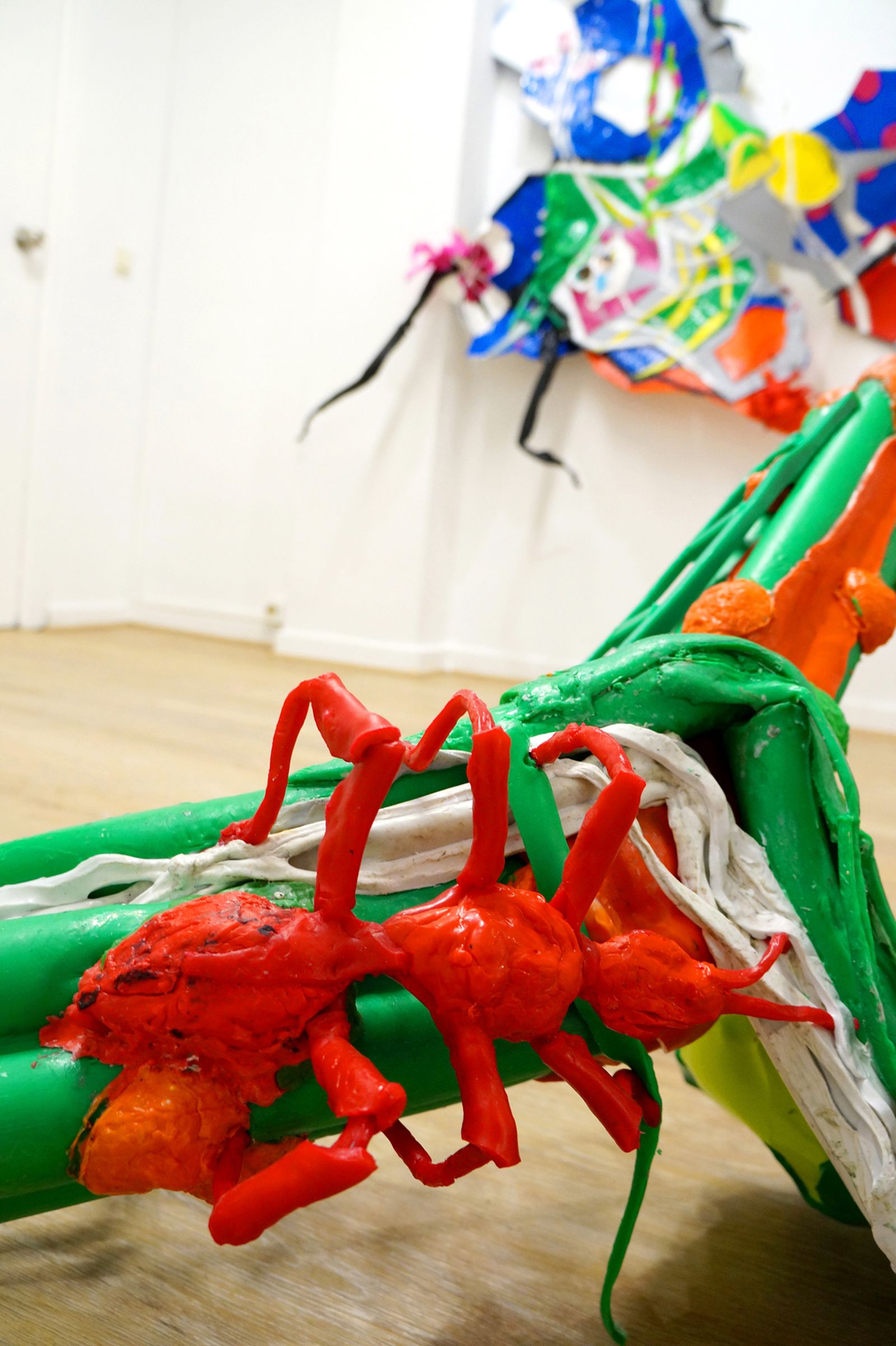 Detalle de la instalación de Veredas López