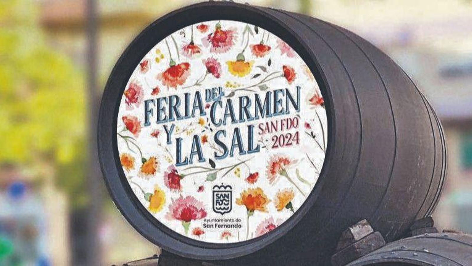 Un barril con la imagen de la feria. Un barril con la imagen de la feria.