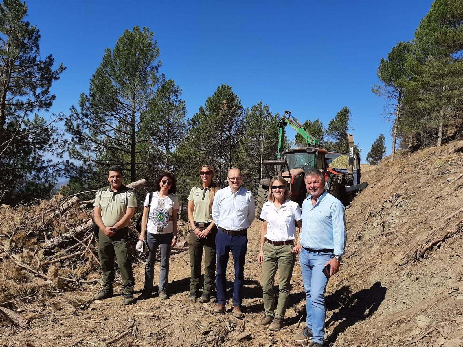 El delegado de Sostenibilidad realiza una visita técnica a las actuaciones de prevención de incendios.
