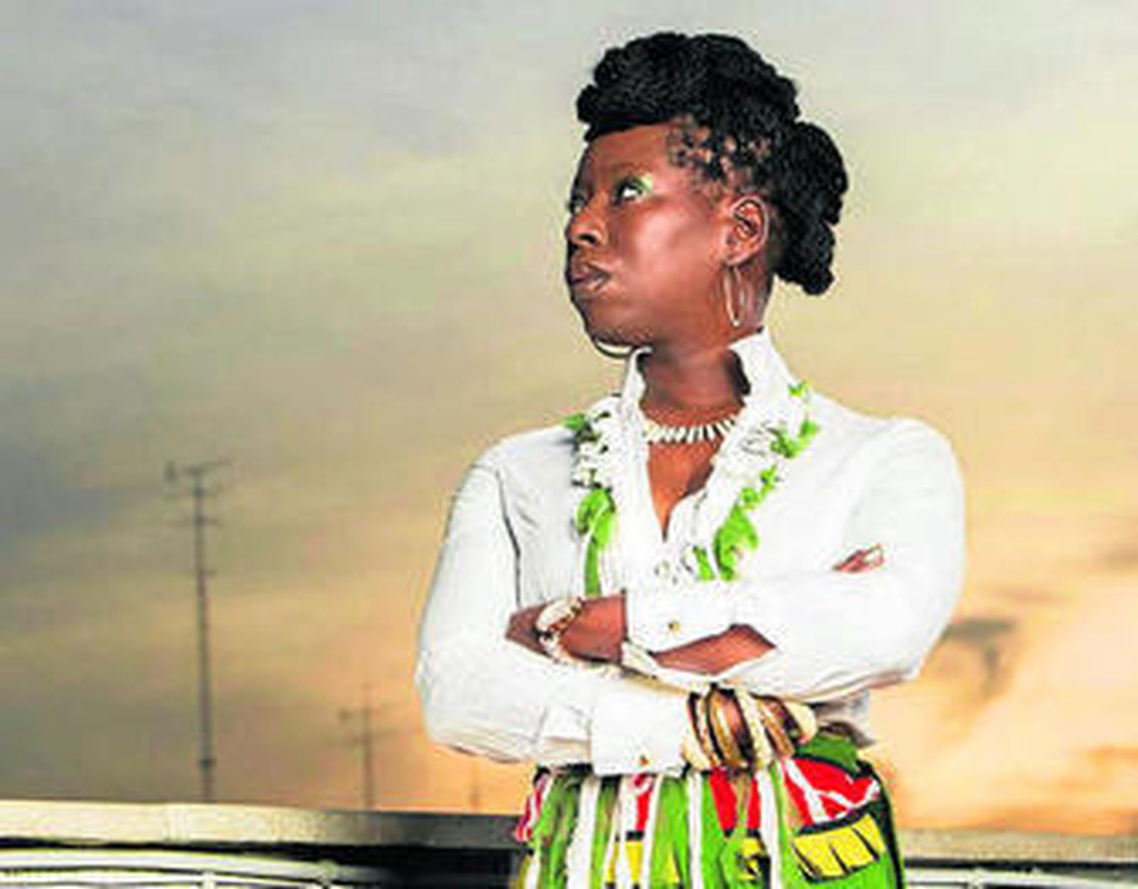 La artista australiana Shirley Davis.