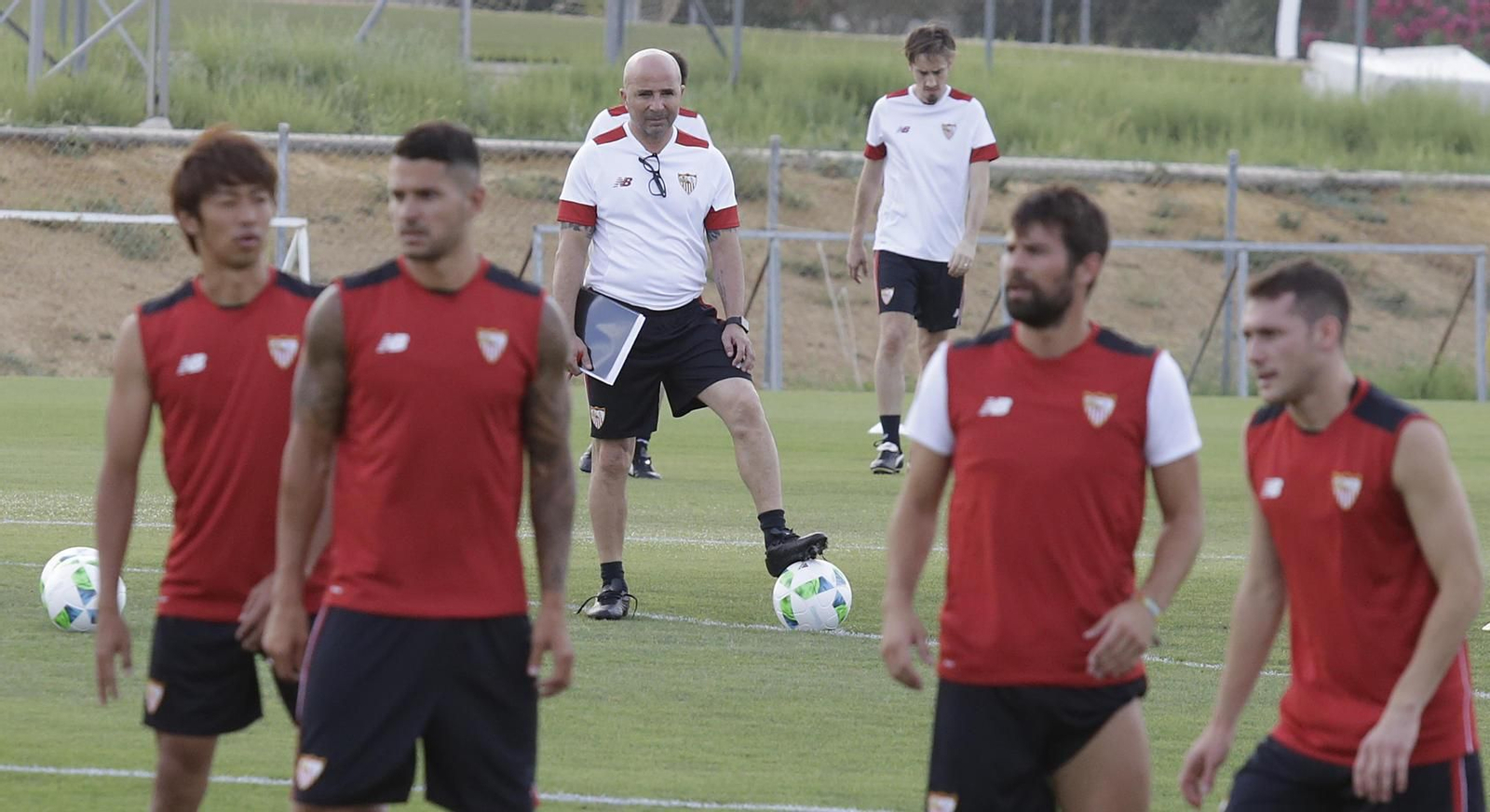 Las imágenes de Sampaoli en su anterior etapa como entrenador del Sevilla Fc