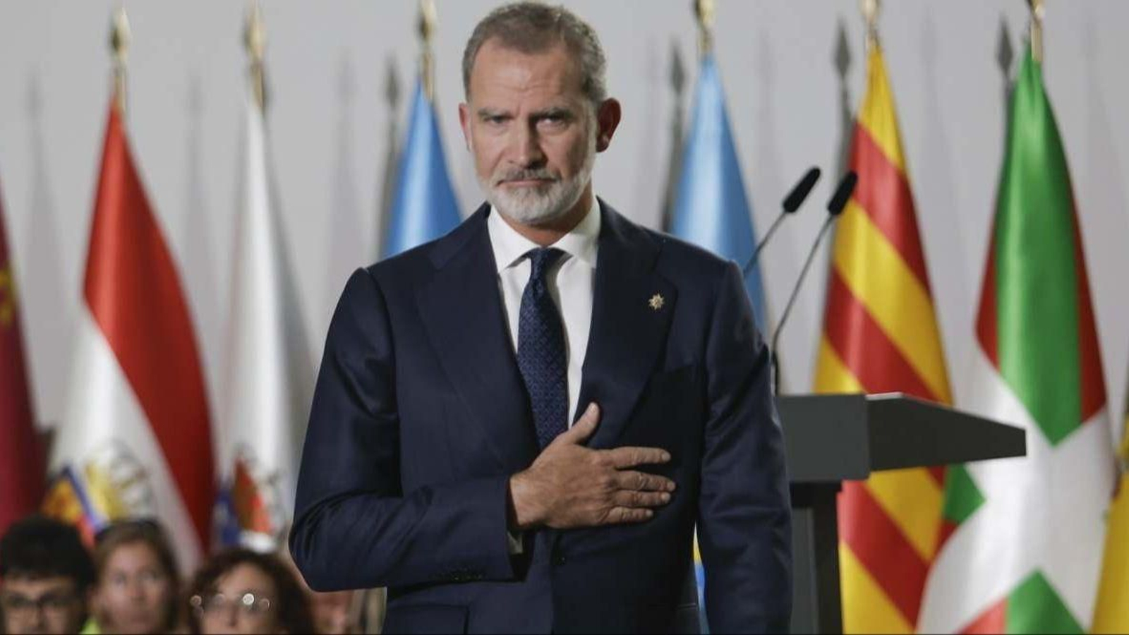 El rey Felipe VI en el discurso por los fallecidos tras la dana en Valencia de 2024
