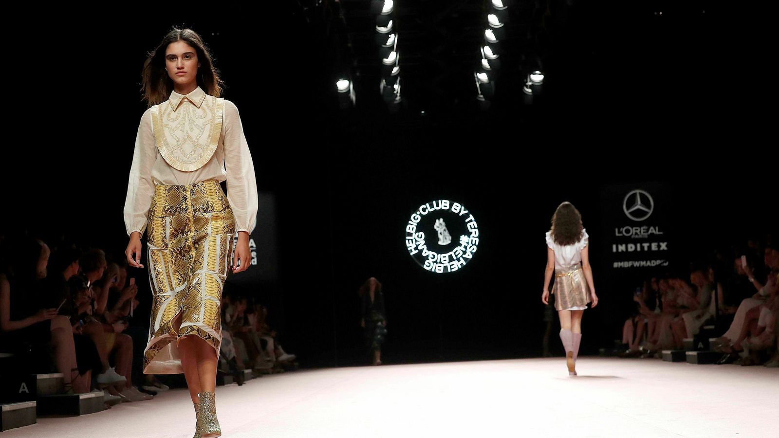 Momento del pase de Teresa Helbig el martes.