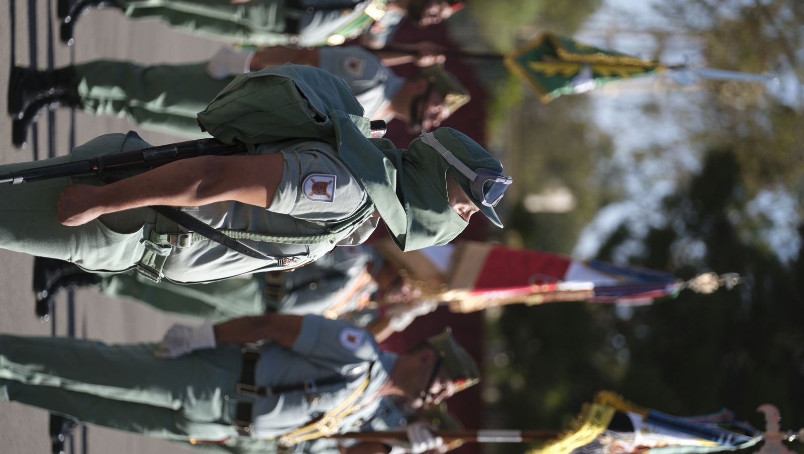Imágenes de la visita de la Ministra de Defensa Margarita Robles a la Brigada Alfonso XIII de La Legión