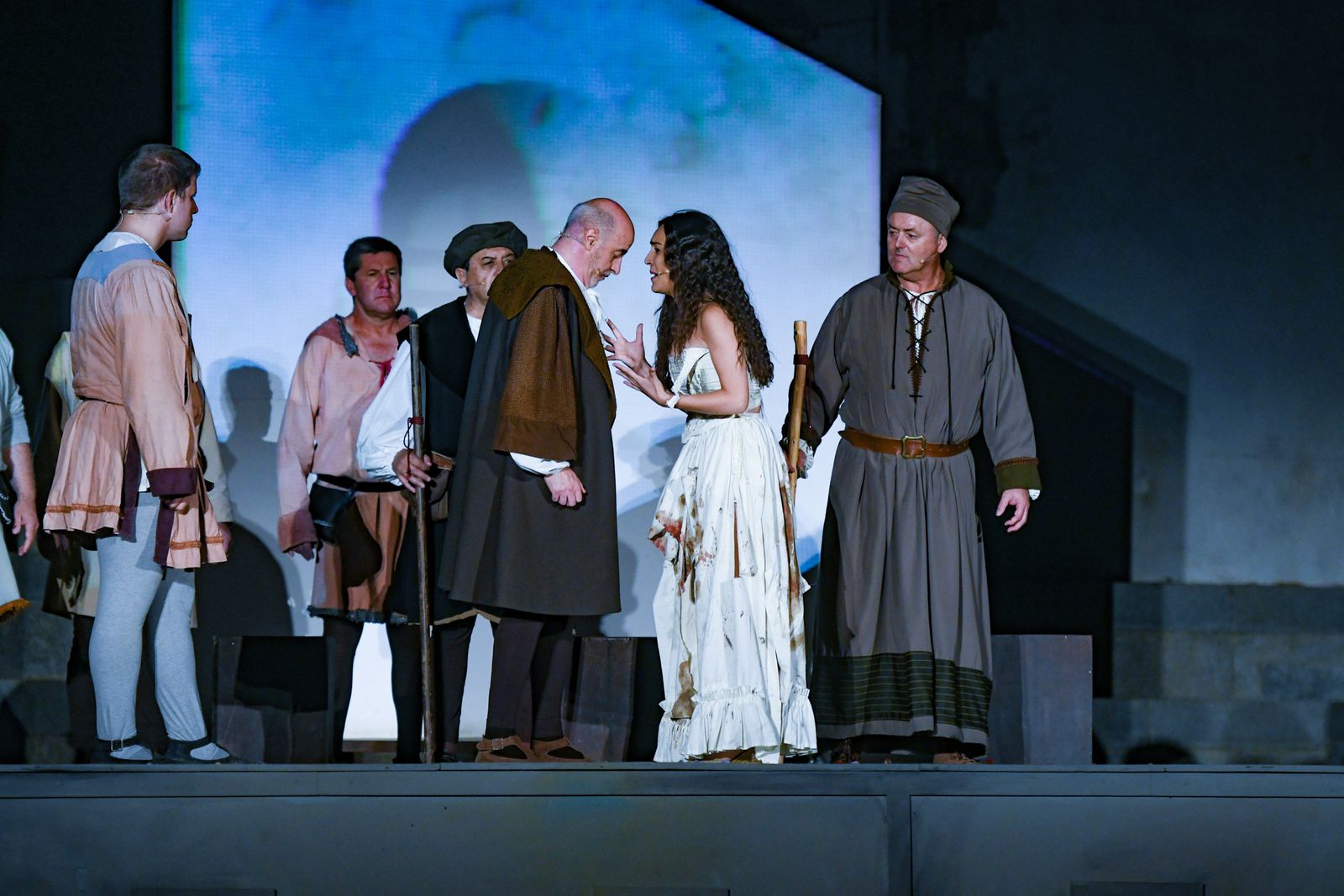 Una escena de ‘Fuenteovejuna’, en la representación de 2018.