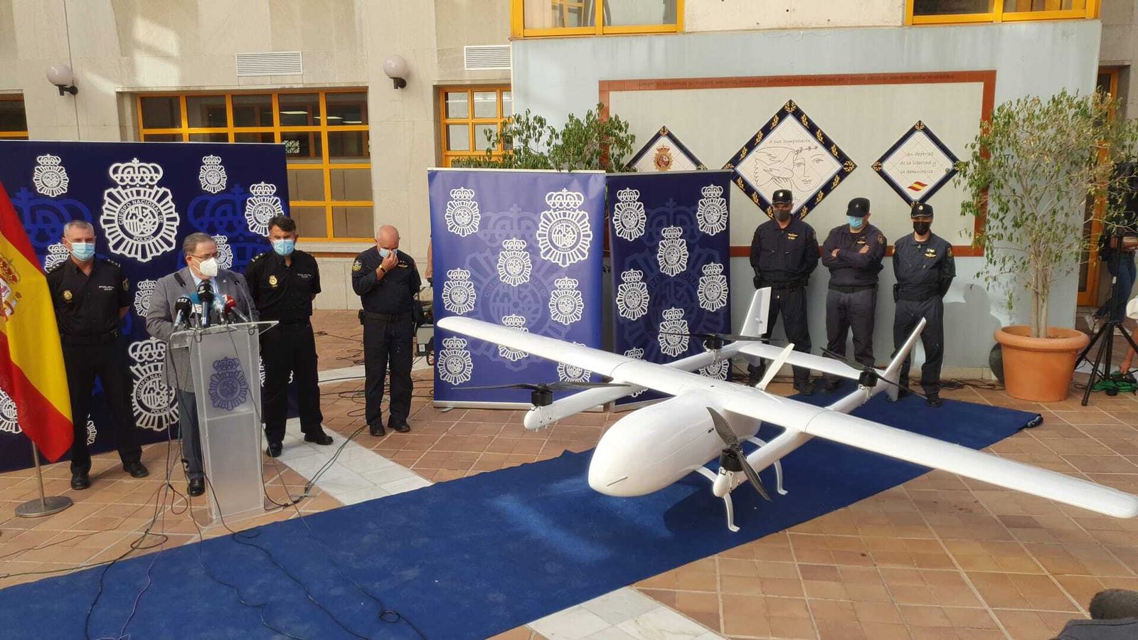 Presentación del dron intervenido