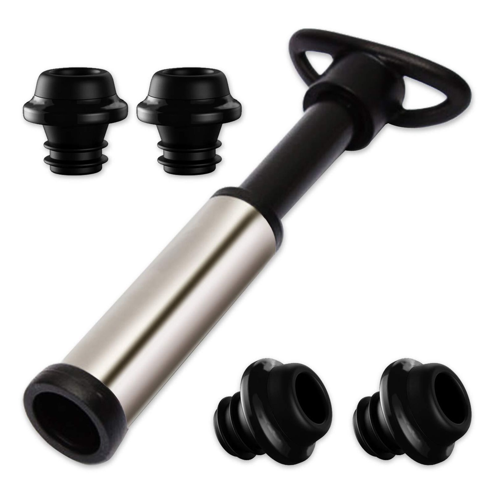 Bomba y tapones de vacío.