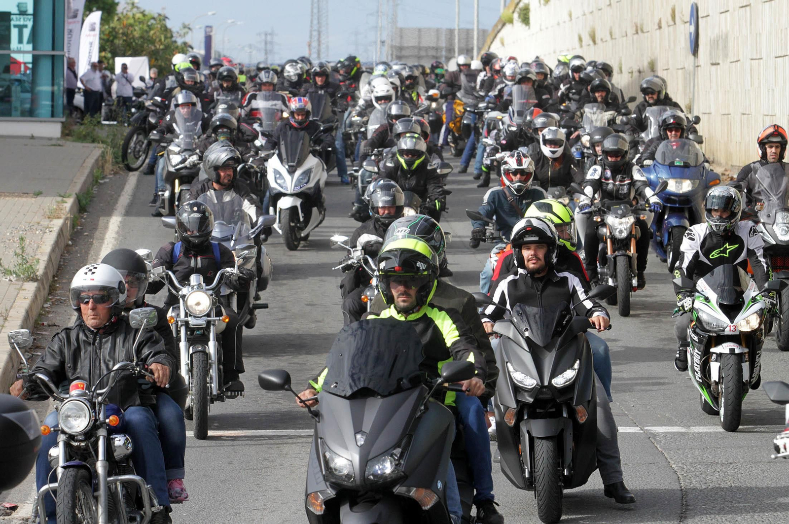 Imágenes  de la II Ruta Solidaria en Moto organizada por CSIF en beneficio de Cruz Roja