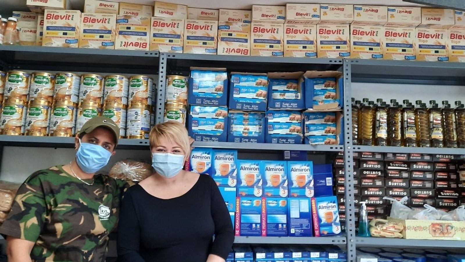 Nassi y Gema Rodríguez, de la asociación Nada es imposible.