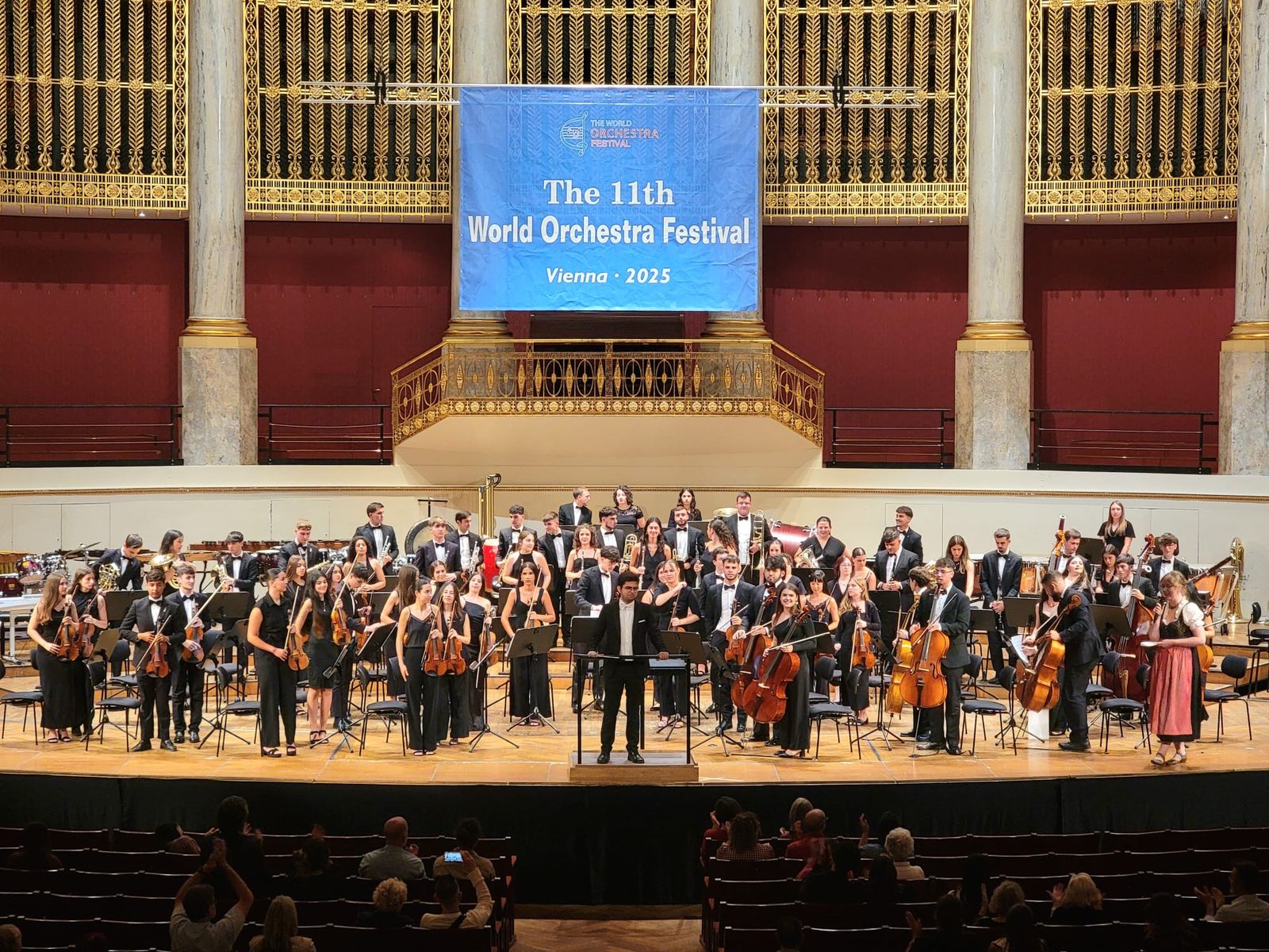 Imagen de la Joven Orquesta Filarmónica 'Campos Andaluces' (JOFCA), en Viena.