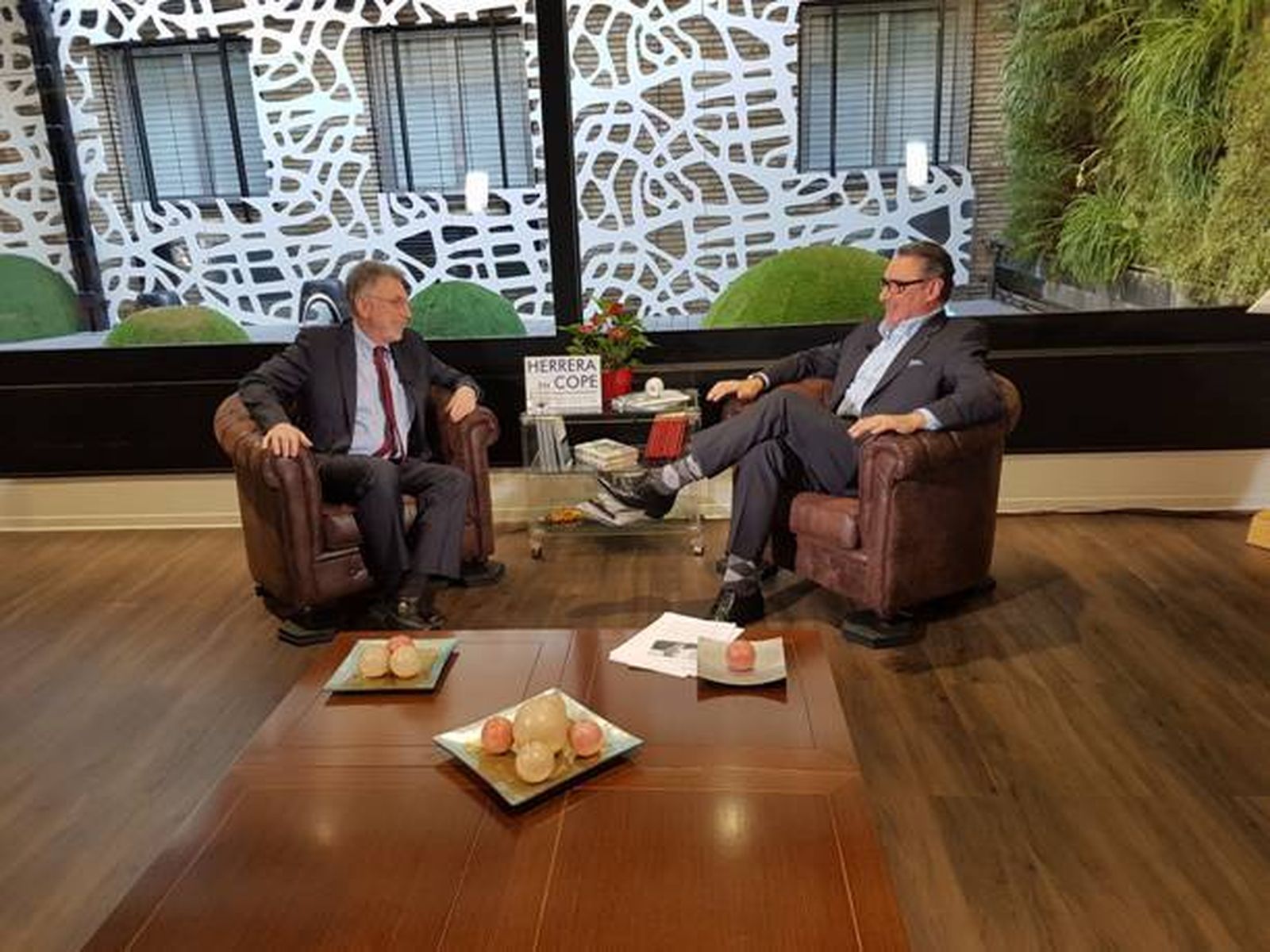 Carlos Herrera en su entrevista con Martin Baron, de 'The Washington Post'.