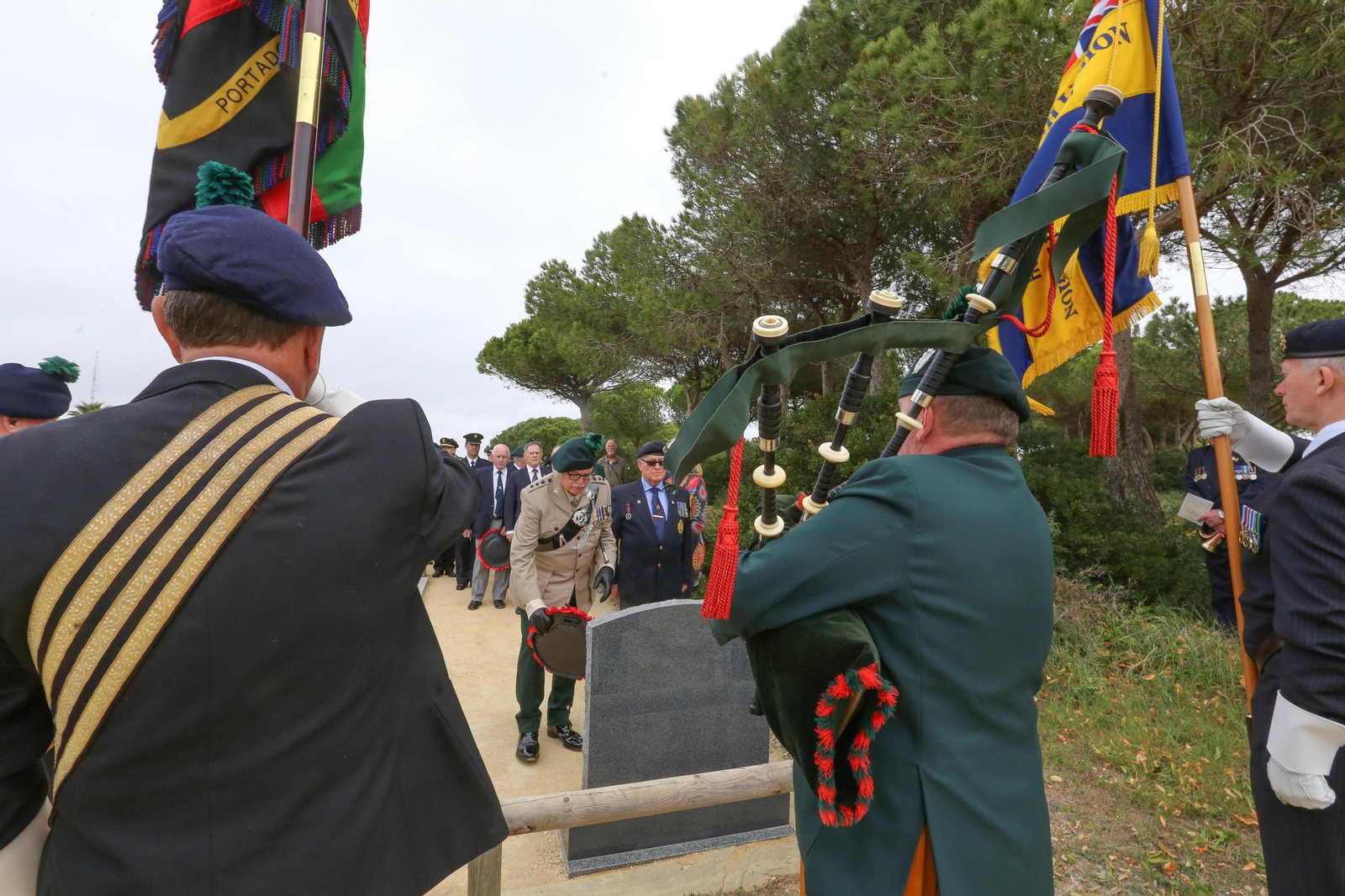 Acto conmemorativo de la Batalla de La Barrosa celebrado el pasado año en la Loma del Puerco.
