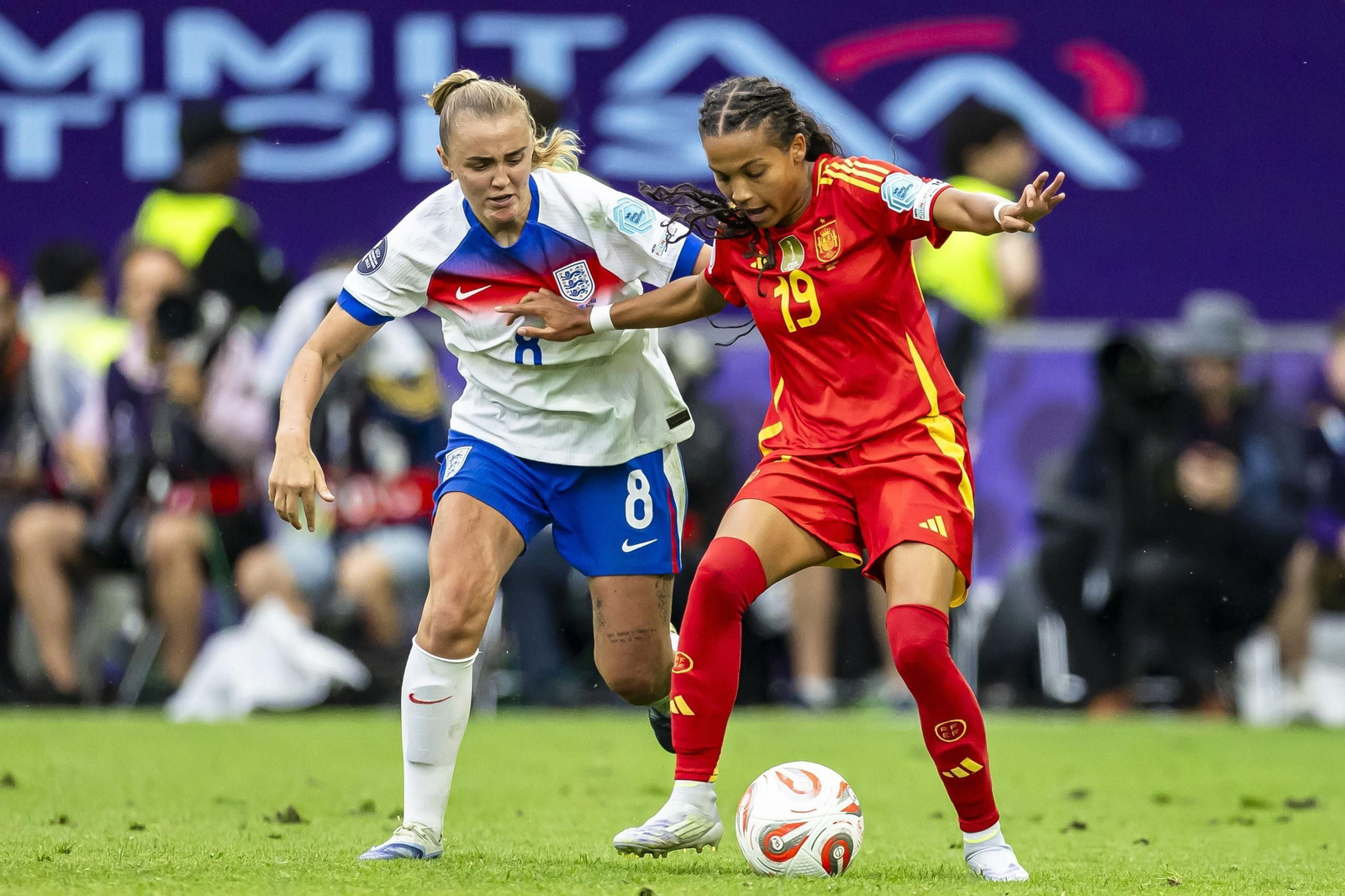 Las mejores imágenes de la final España - Inglaterra de la Eurocopa femenina