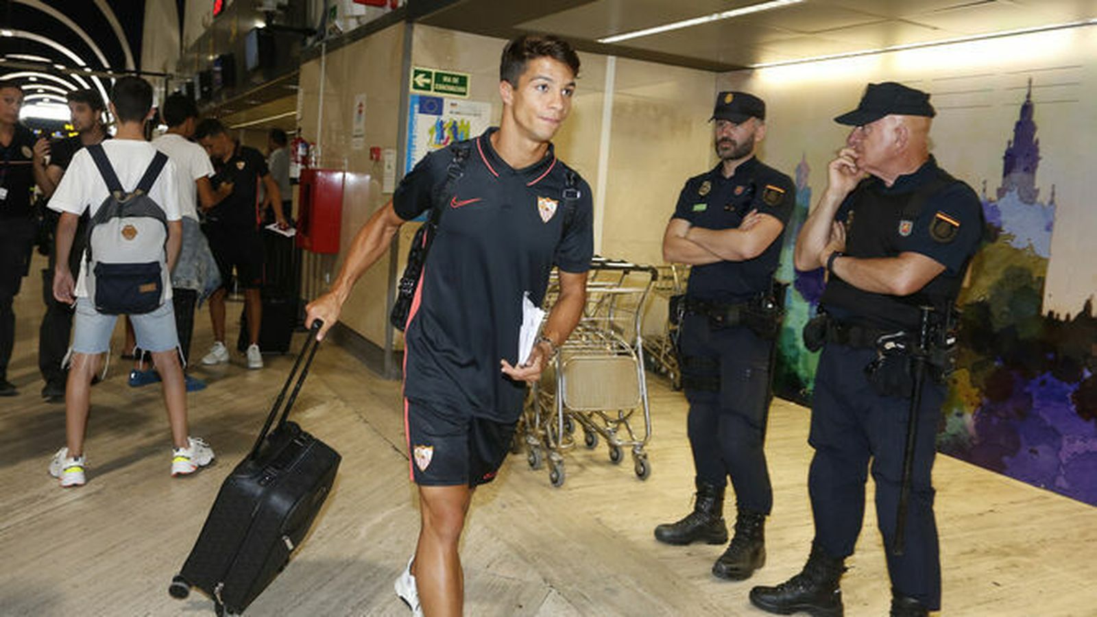 Óliver Torres, en el aeropuerto de San Pablo.
