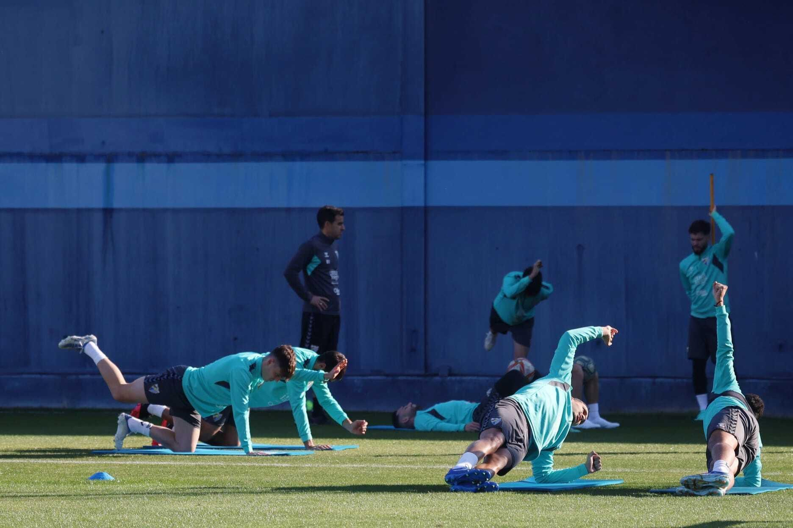 Entrenamiento del Málaga esta semana pasada. Entrenamiento del Málaga esta semana pasada.