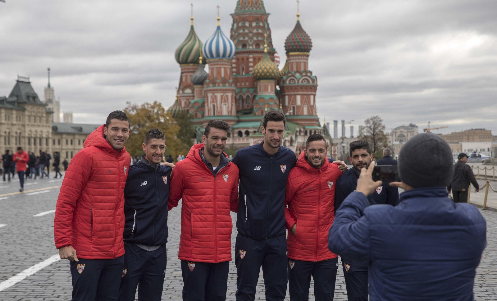 El Sevilla, de paseo por Moscú