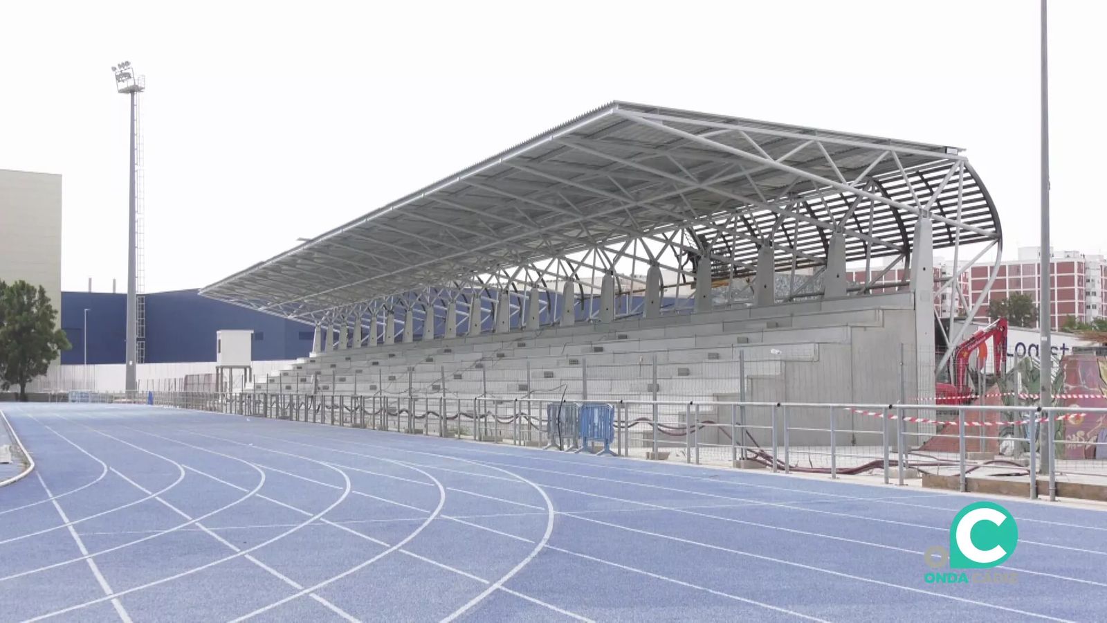 Imagen de Onda Cádiz en la que se observa el estado actual de las gradas del Manuel Irigoyen