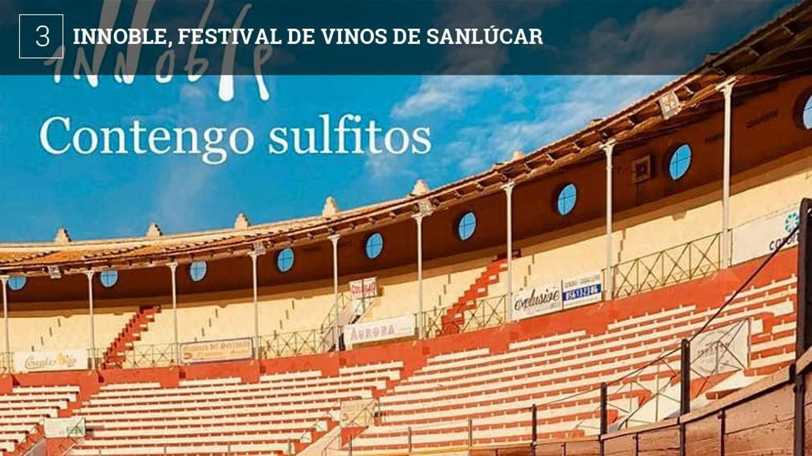 El innoble de 2019 se celebra el domingo 16 de junio en la plaza de toros de Sanlúcar de 12:00 a 00:00 horas. Acudirán 24 bodegas: Gramona, Comando Gredos, San Francisco Babaína, Barbadillo, Equipo Navazos, La Calandria, Alvear, Lunares de Ronda, Zuccardi de Argentina, Descendientes de J. Palacios, Puro Rofe, Territorio Albariza, Fiowines, Muchada Leclapart, Domaine de Rapatel, 4 kilos, Envínate, Azores Wine Company, Viñedos Verticales, González Byass, Mayetería Sanluqueña, Bodegas Poniente, Casa Castillo y Cume Do Avia. Las entradas, 300, se han agotado. El evento lo organiza la Taberna del Guerrita, de Armando Guerra y la empresa Buena Uva, del canario Rayco Fernández y la idea es disfrutar del vino "con sentido del humor". Durante la jornada se irán sucediendo actuaciones musicales, habrá degustaciones de comida y catas.