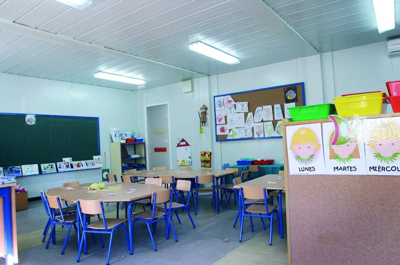 Un aula de primaria en un colegio de Málaga
