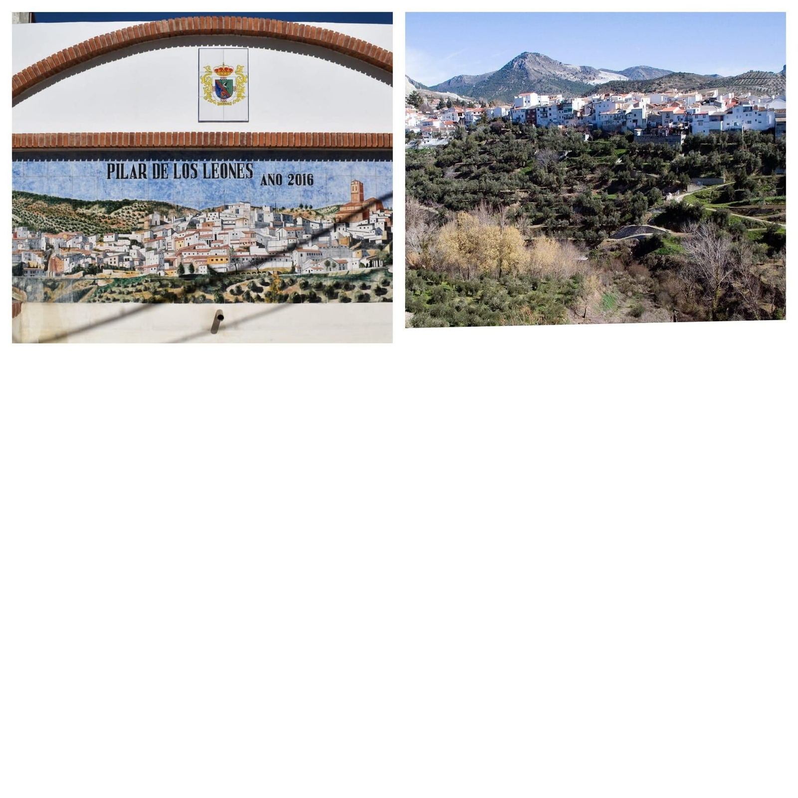 Vista de las localidades de Huétor Santillán y Guadahortuna