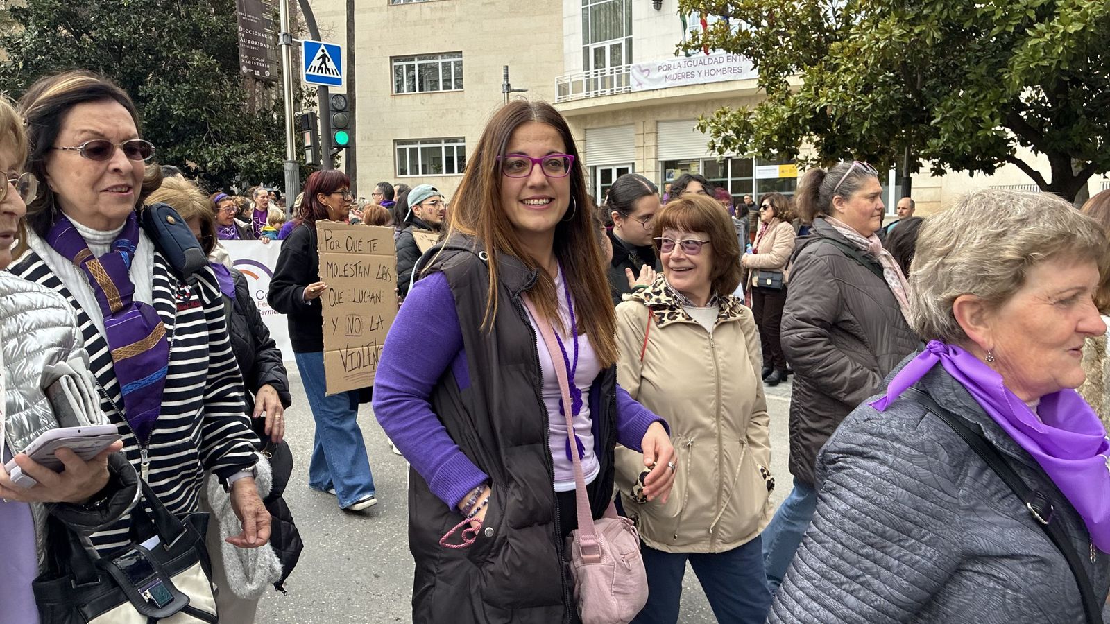 Manifestación del Día de la Mujer en Jaén.