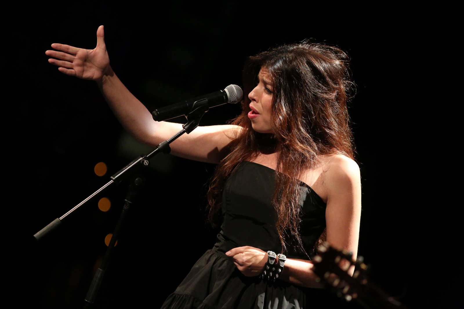 Soleá Morente, ayer, durante su concierto en el Teatro Cervantes.
