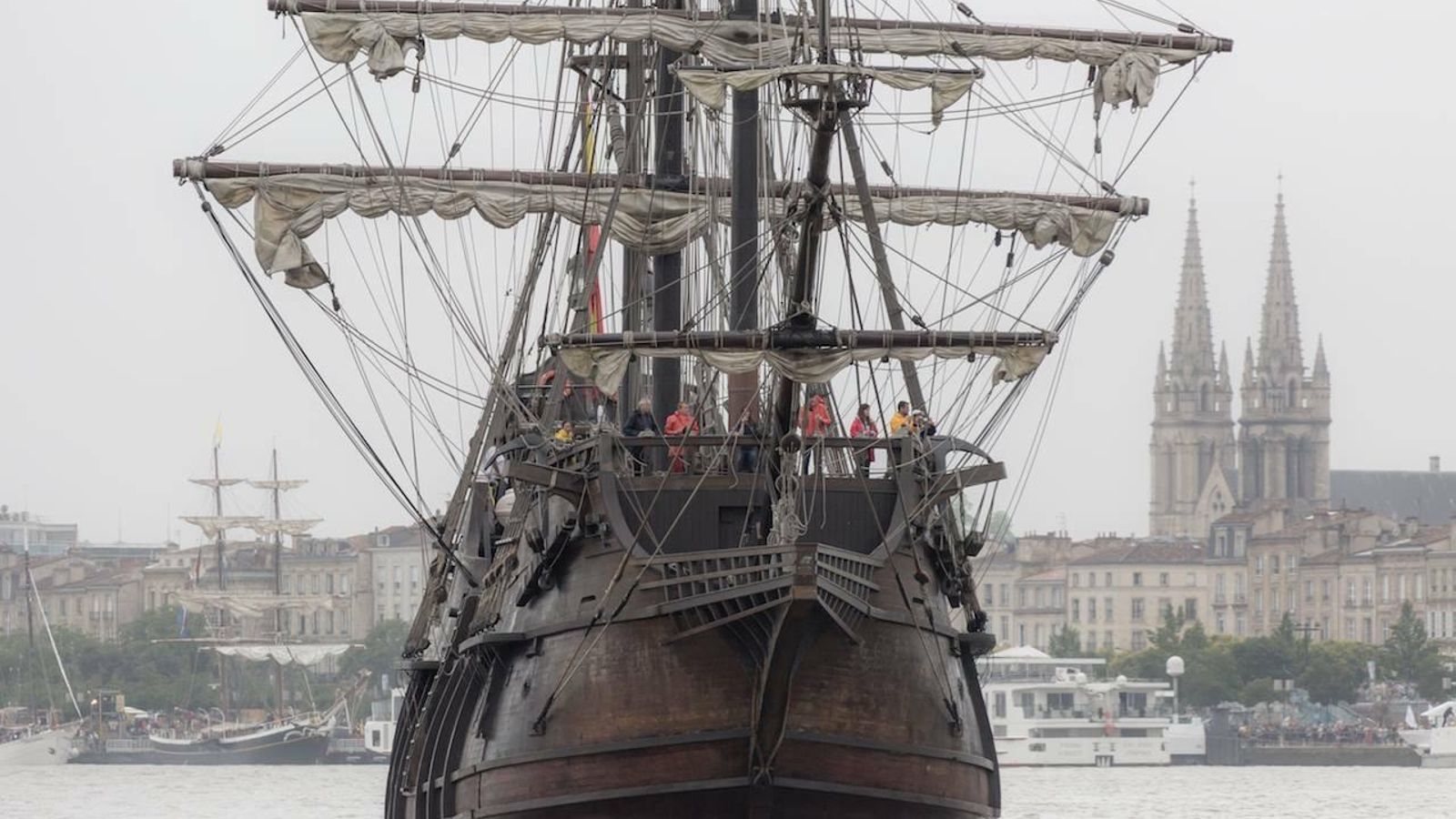 El 'Galeón Andalucía' en su gira europea.