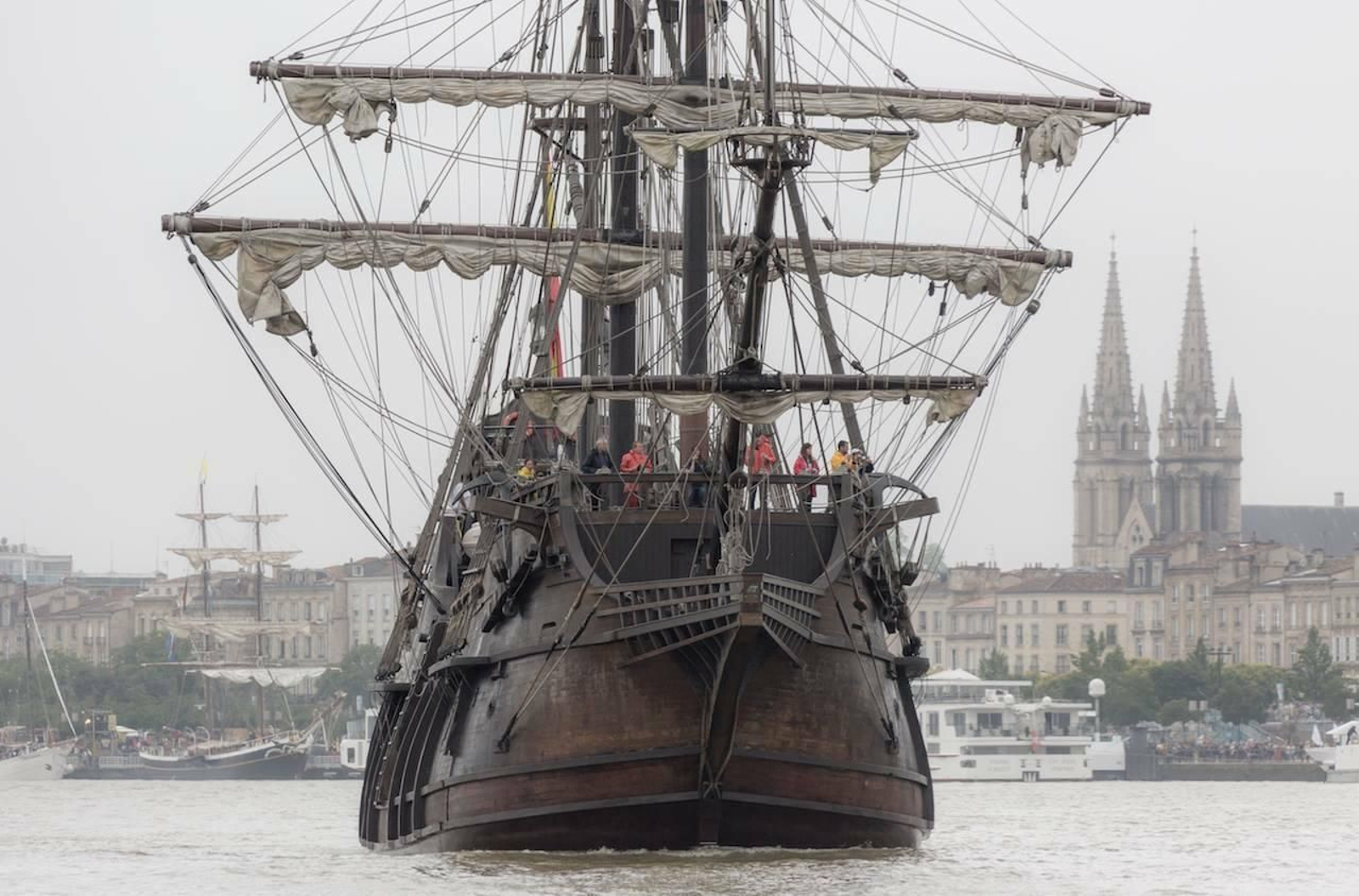 El 'Galeón Andalucía' en su gira europea.