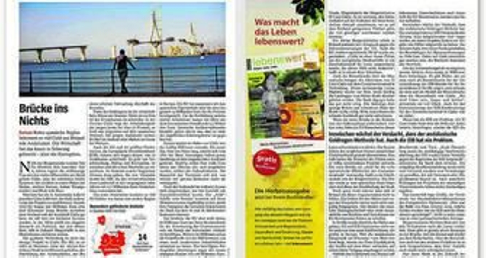 Reproducción del reportaje que salió en la revista alemana 'Der Spiegel' sobre Cádiz y Andalucía.