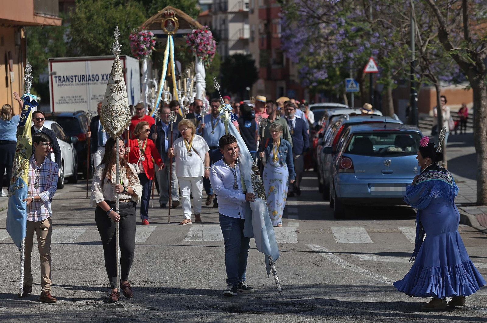 El comienzo de la peregrinación de la Hermandad del Rocío de Algeciras, en imágenes