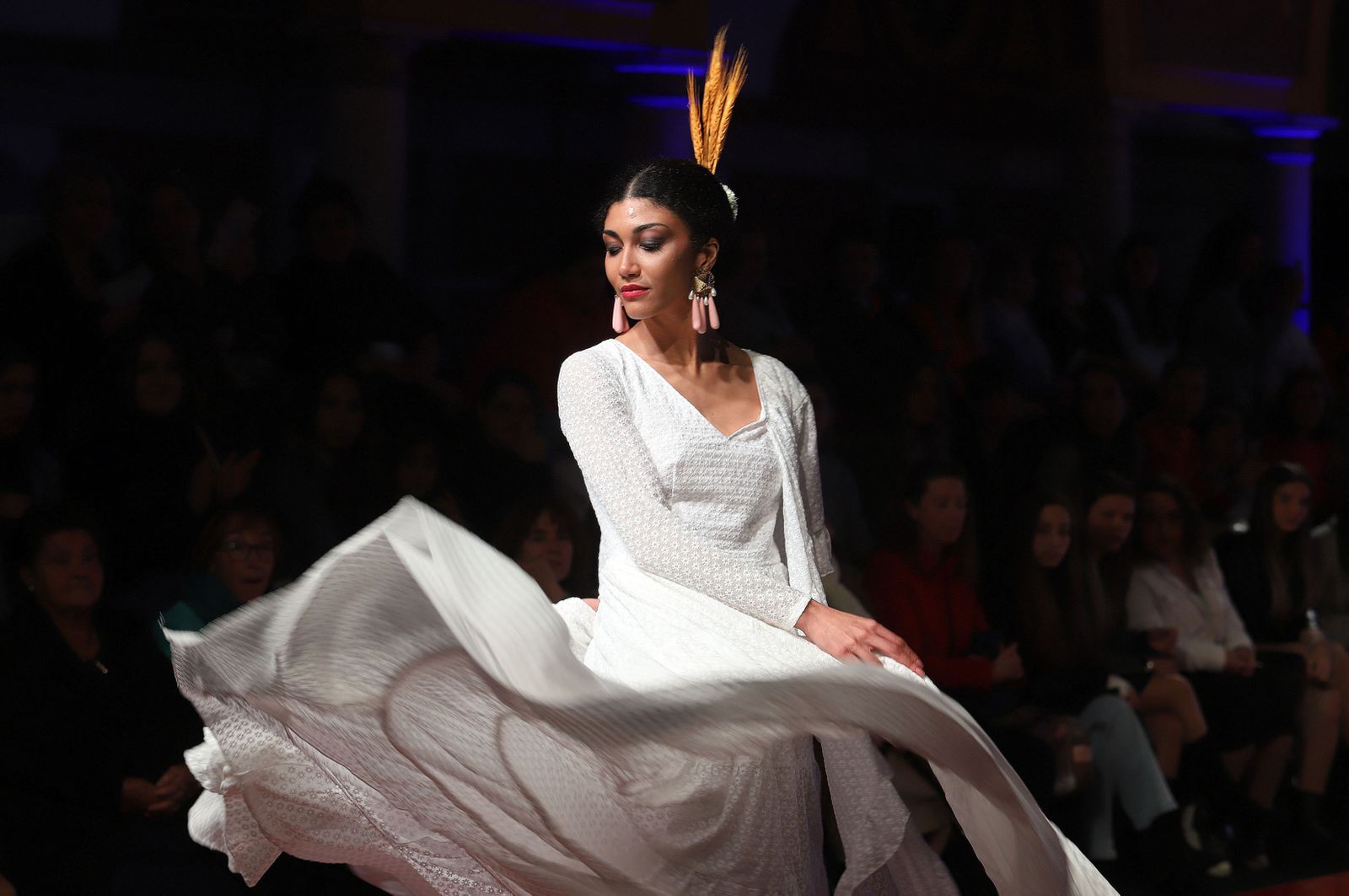 Huelva Flamenca 2023. Imágenes de la pasarela de moda flamenca de la modista Adelina Infante