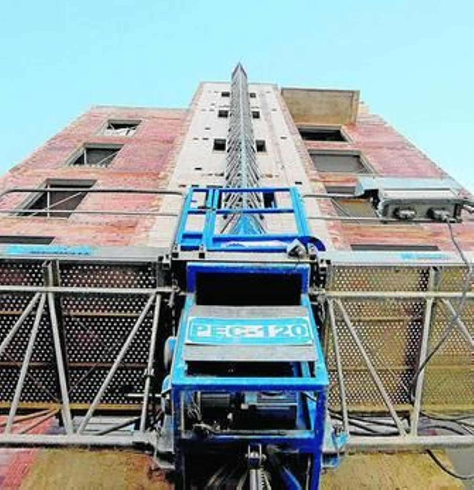 Un edificio en construcción.