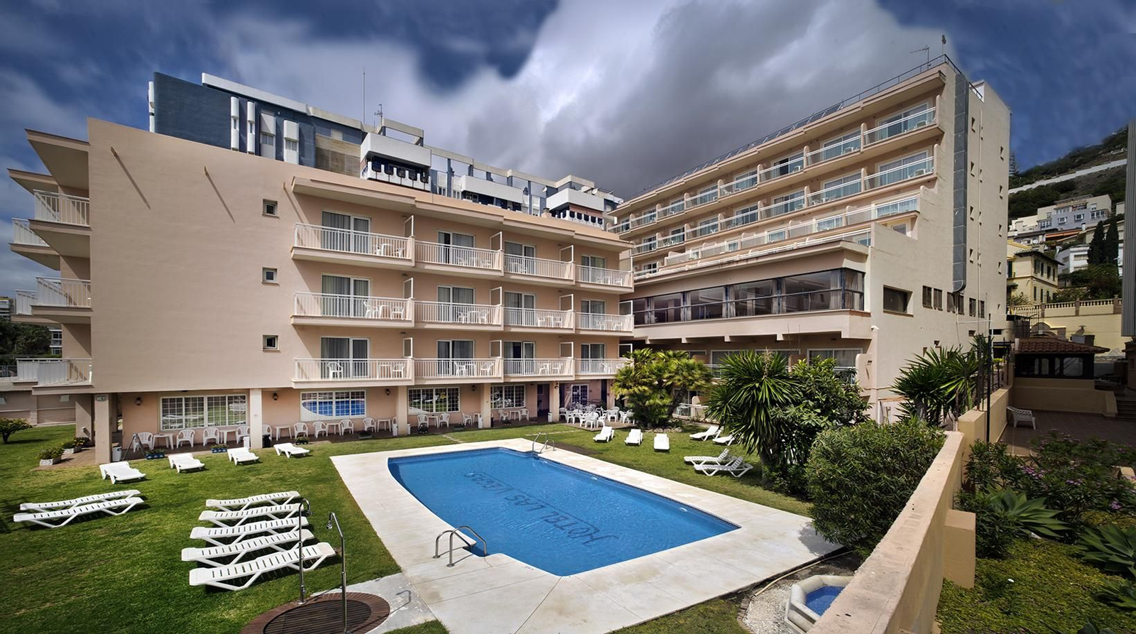 Vista de la zona exterior del hotel Las Vegas.