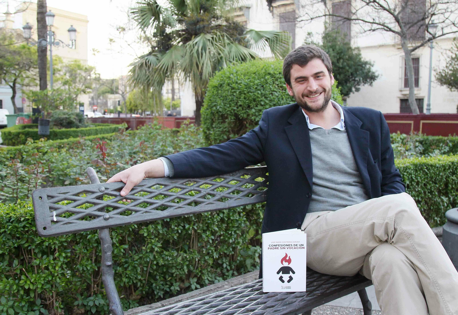 José María Contreras Espuny, días atrás, en la plaza Aladro.