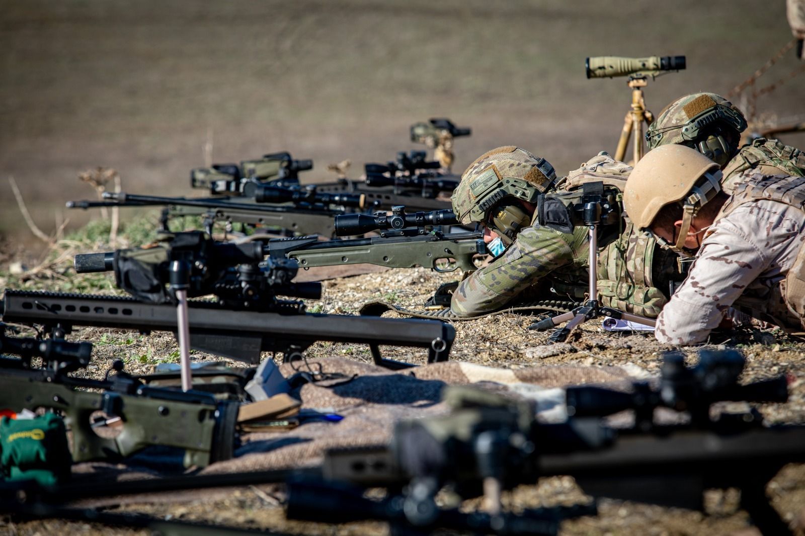 Infantería de Marina: Imágenes del ejercicio de tiradores de precisión de la FUPRO en el Retín