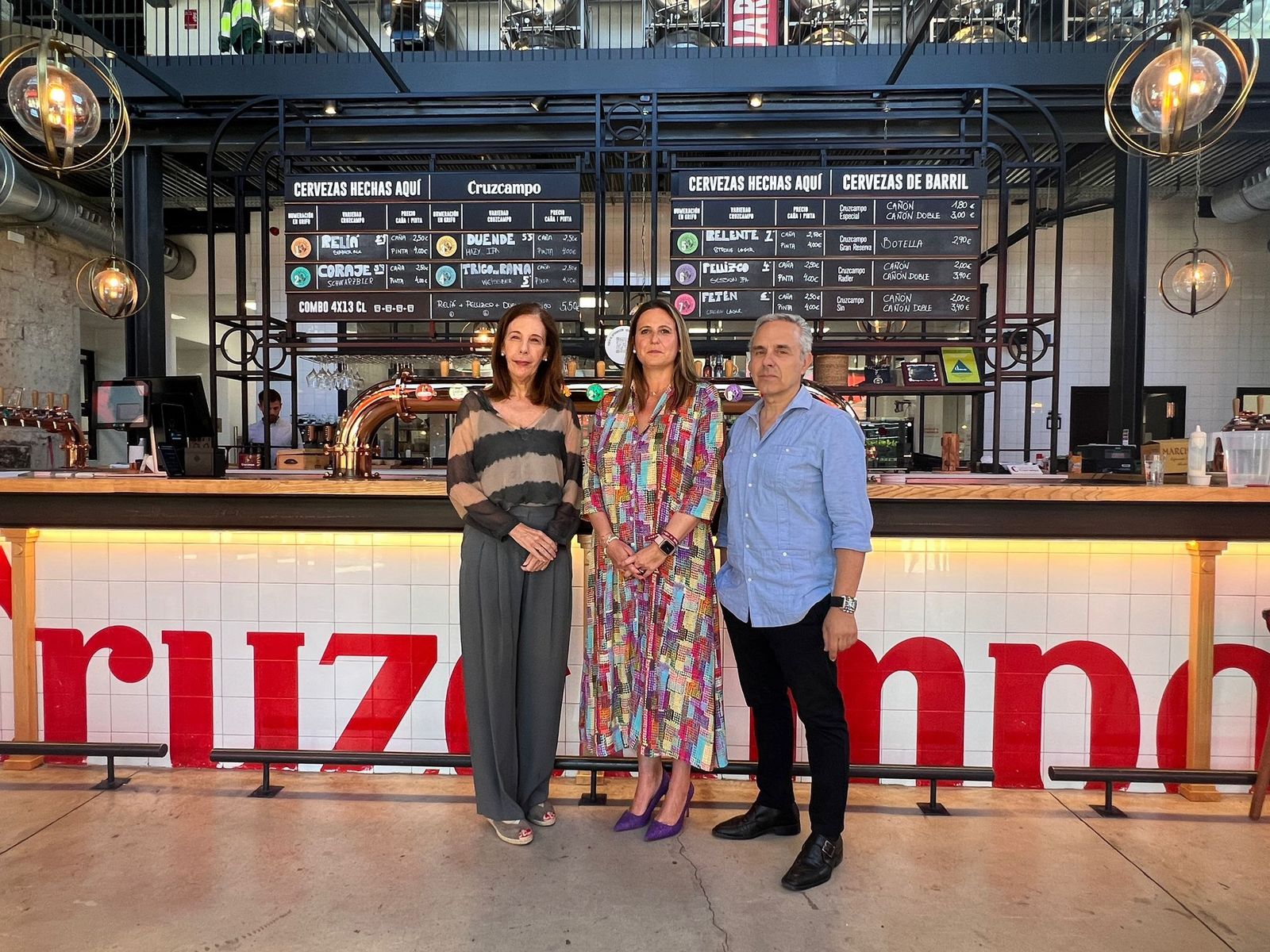 Regla Bejarano, Angie Moreno y Alfonso Maceda