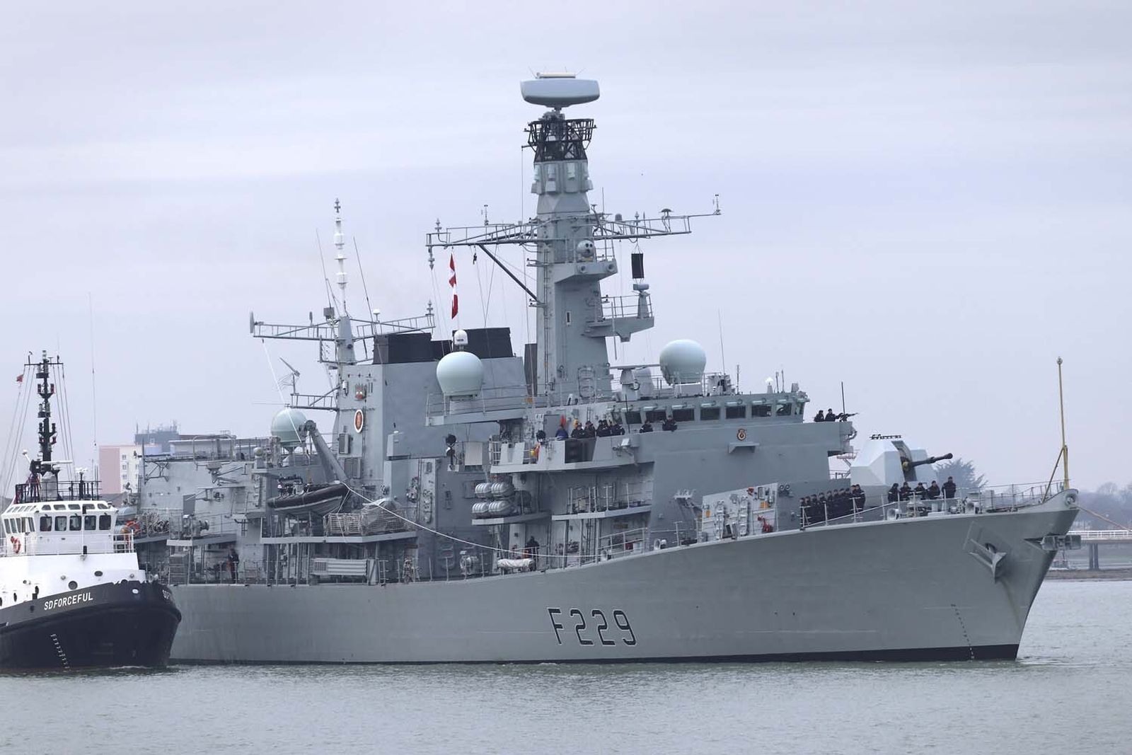 El 'HMS Lancaster'.