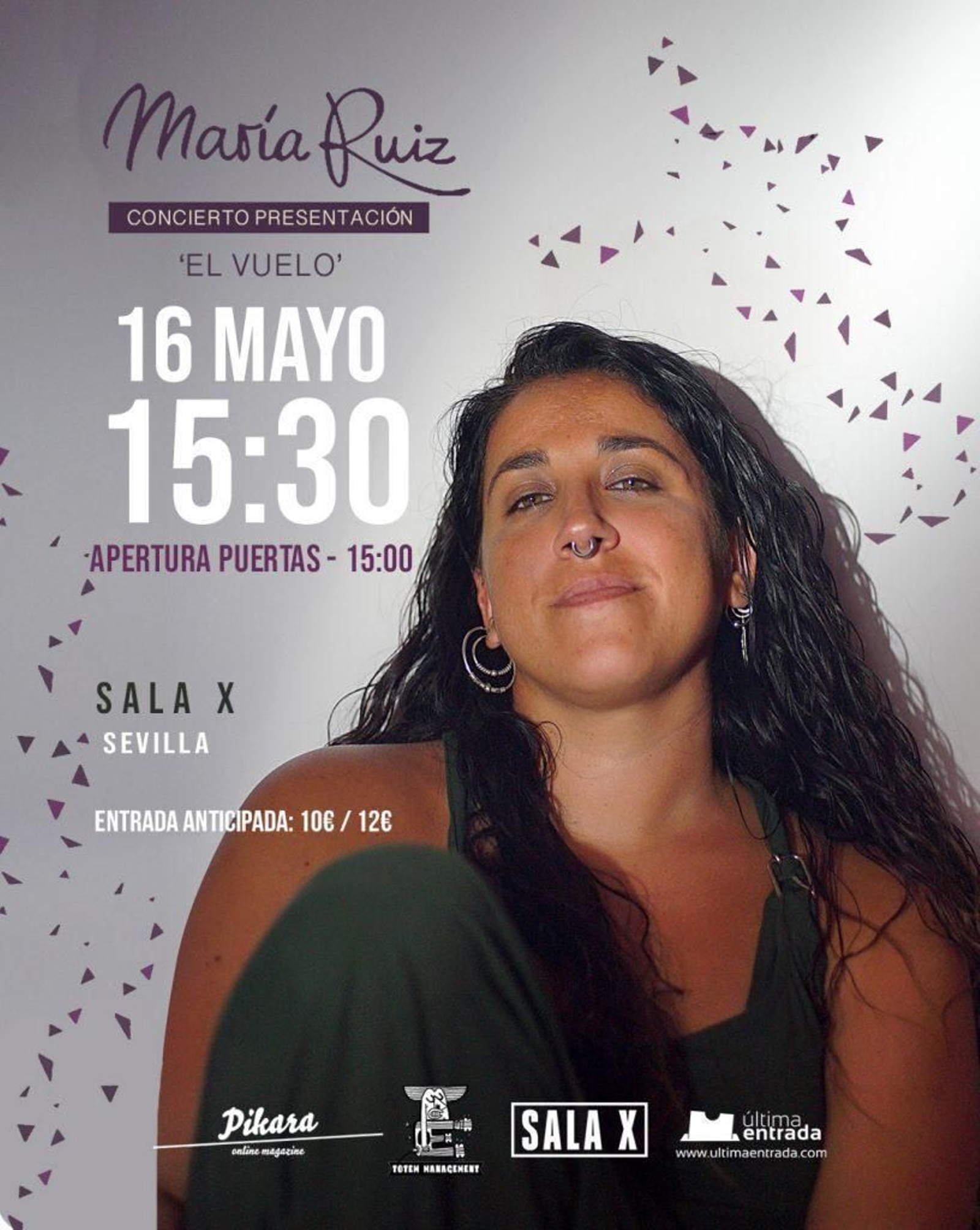 María Ruiz en concierto.