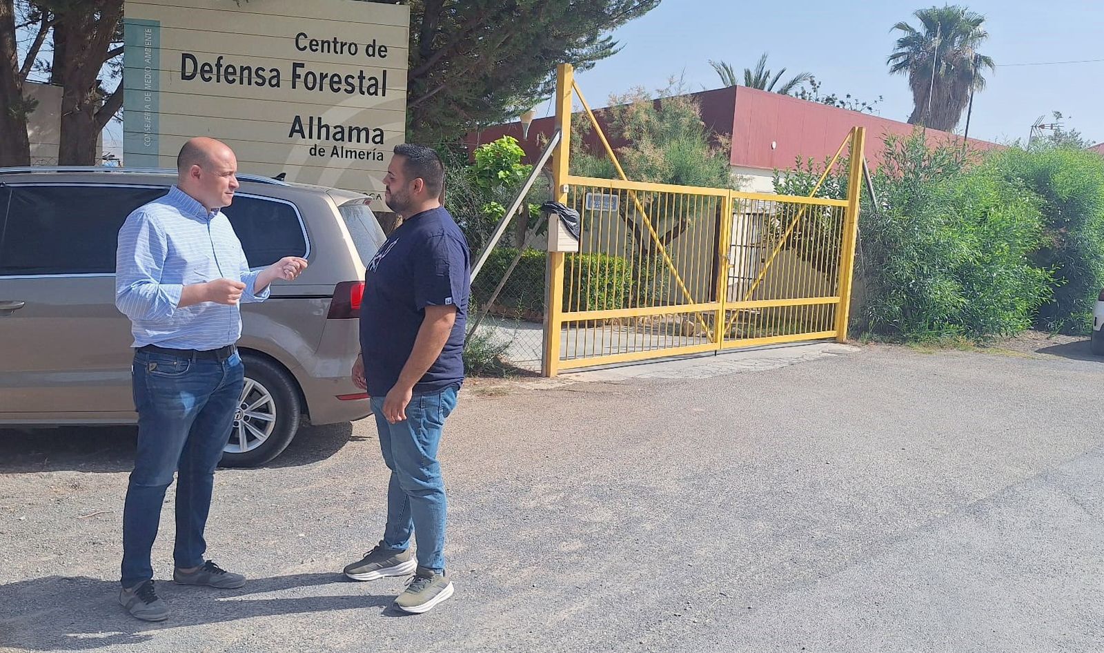 Almería Antonio Martínez y José Miguel Sánchez, en el CEDEFO de Alhama de Almería