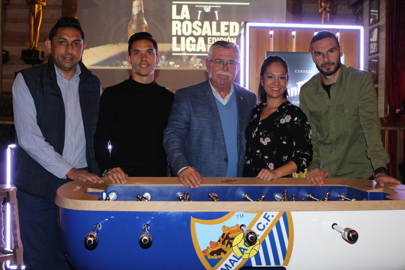 Las imágenes de la presentación de  'La Rosaleda Liga Edición Especial'