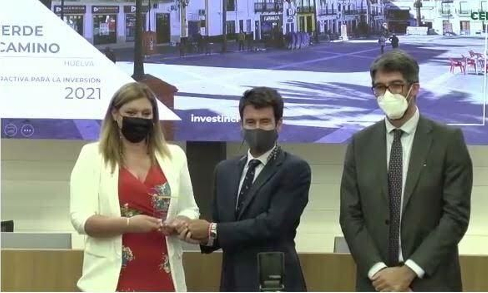 La alcaldesa de Valverde, Syra Senra, durante la presentación del proyecto Red de Ciudades Atractivas para la Inversión La alcaldesa de Valverde, Syra Senra, durante la presentación del proyecto Red de Ciudades Atractivas para la Inversión