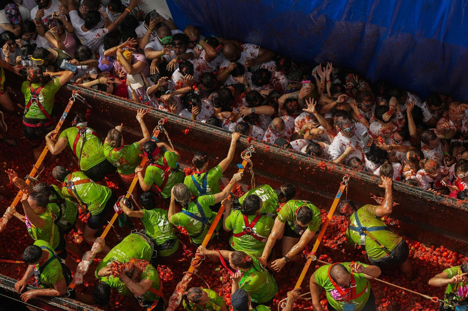 Las mejores fotos de la Tomatina de Buñuel 2025