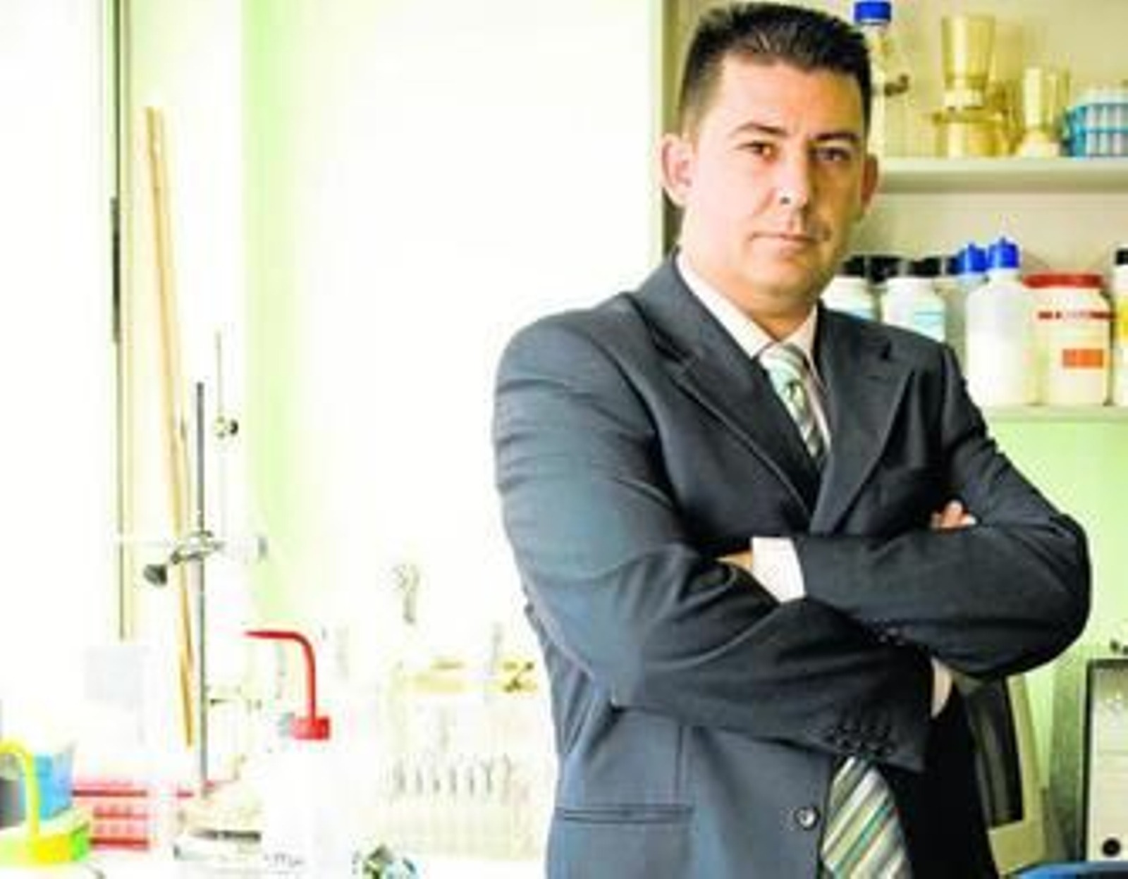 David Chinchilla, director gerente de Konectia en los laboratorios de la empresa.