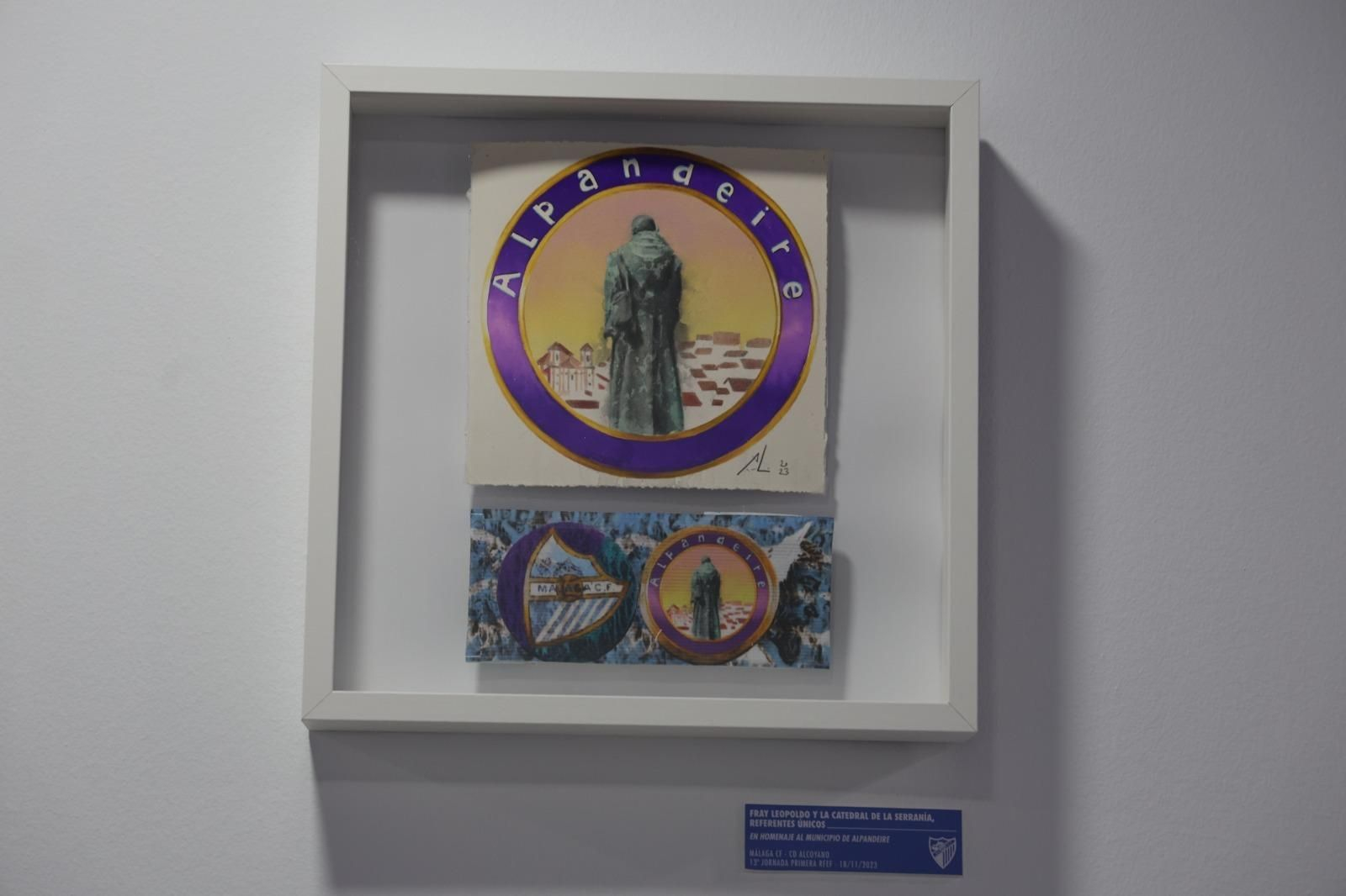 Brazaletes obras de arte del Málaga CF para la provincia