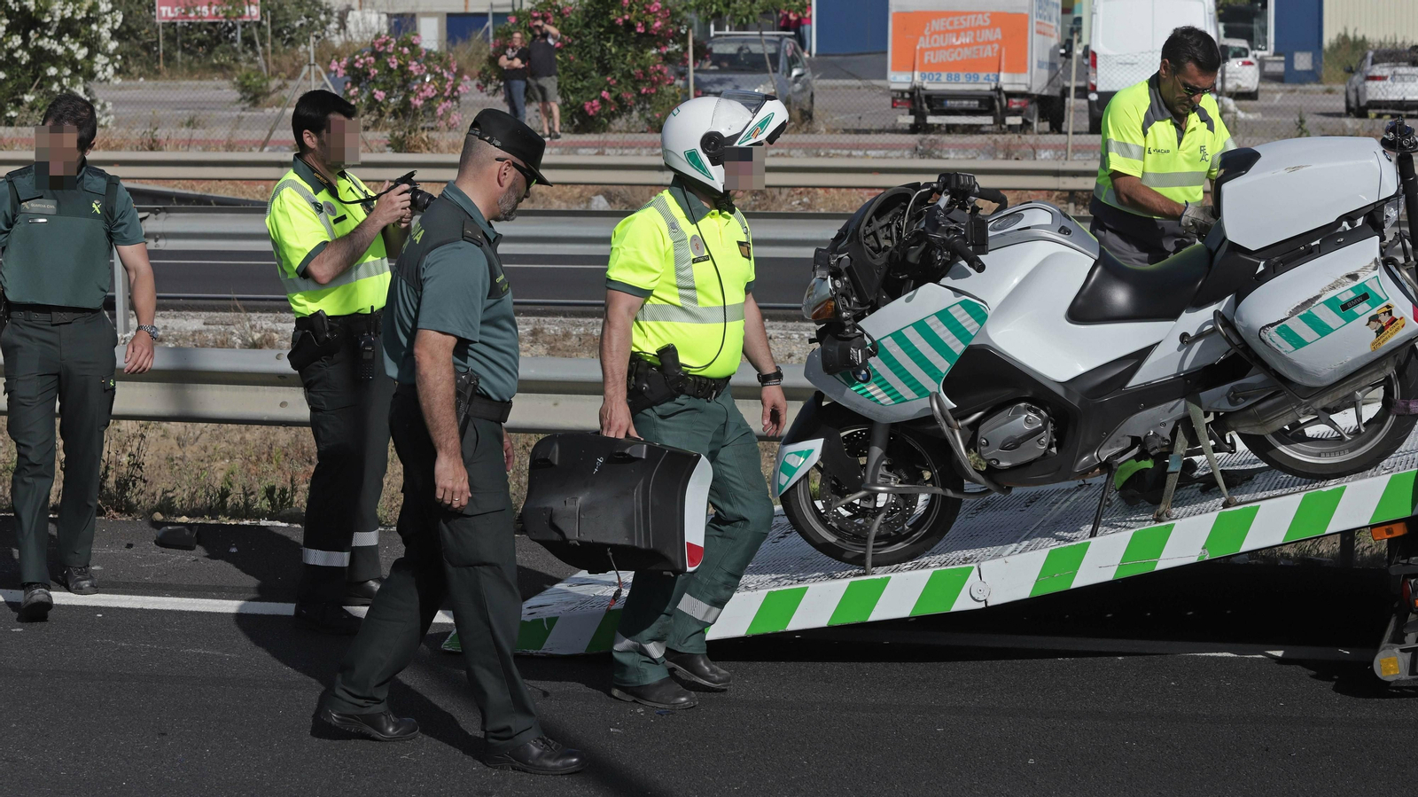 Guarcia Civil muerto en en un accidente de tráfico en la A7