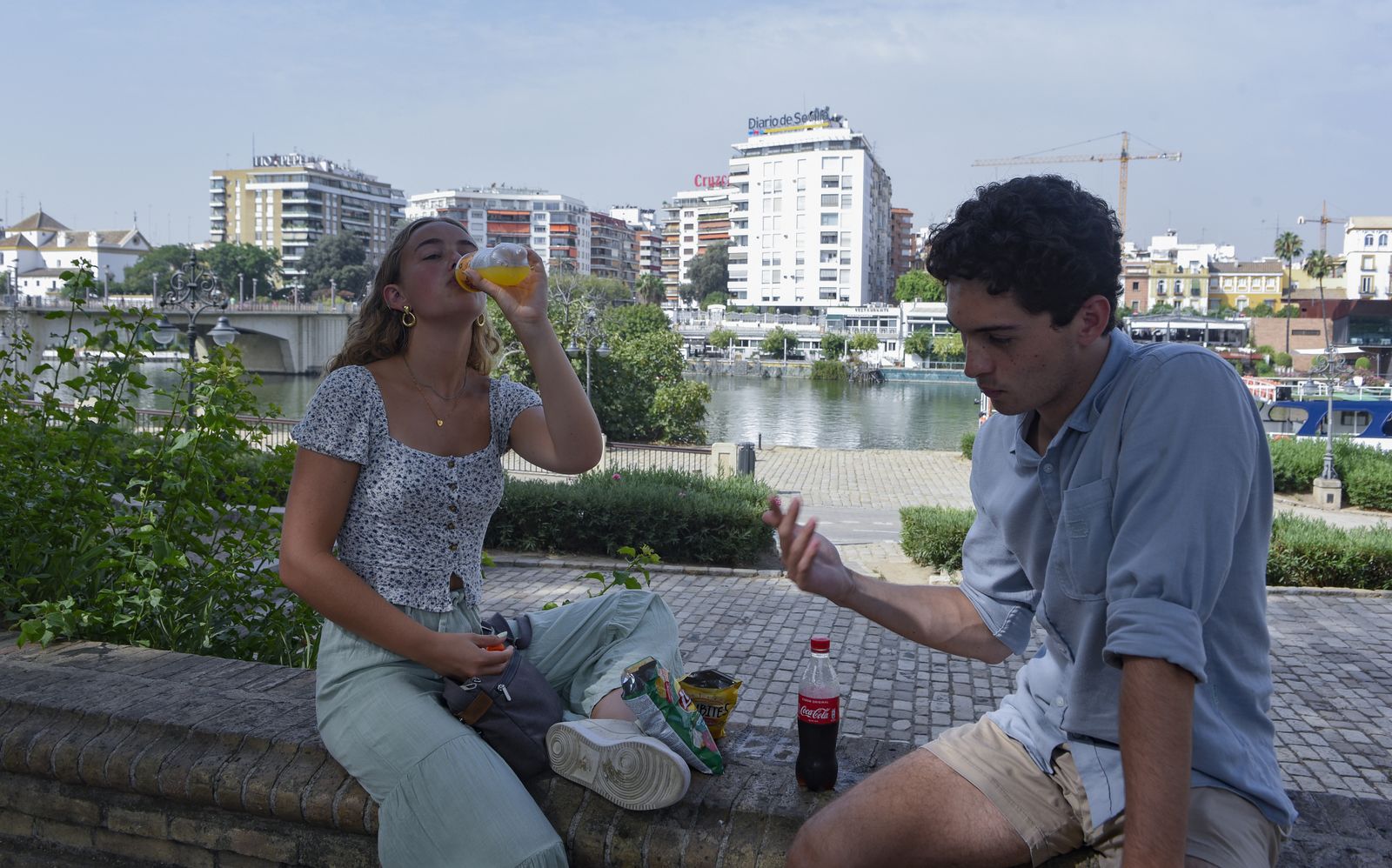 Primera jornada de calor en Sevilla