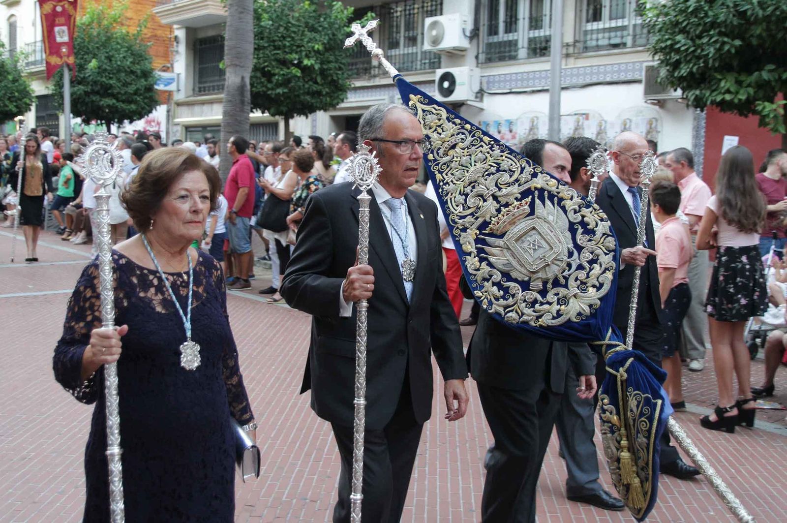 Imágenes del Señor de Pasión en la procesión del centenario de la hermandad