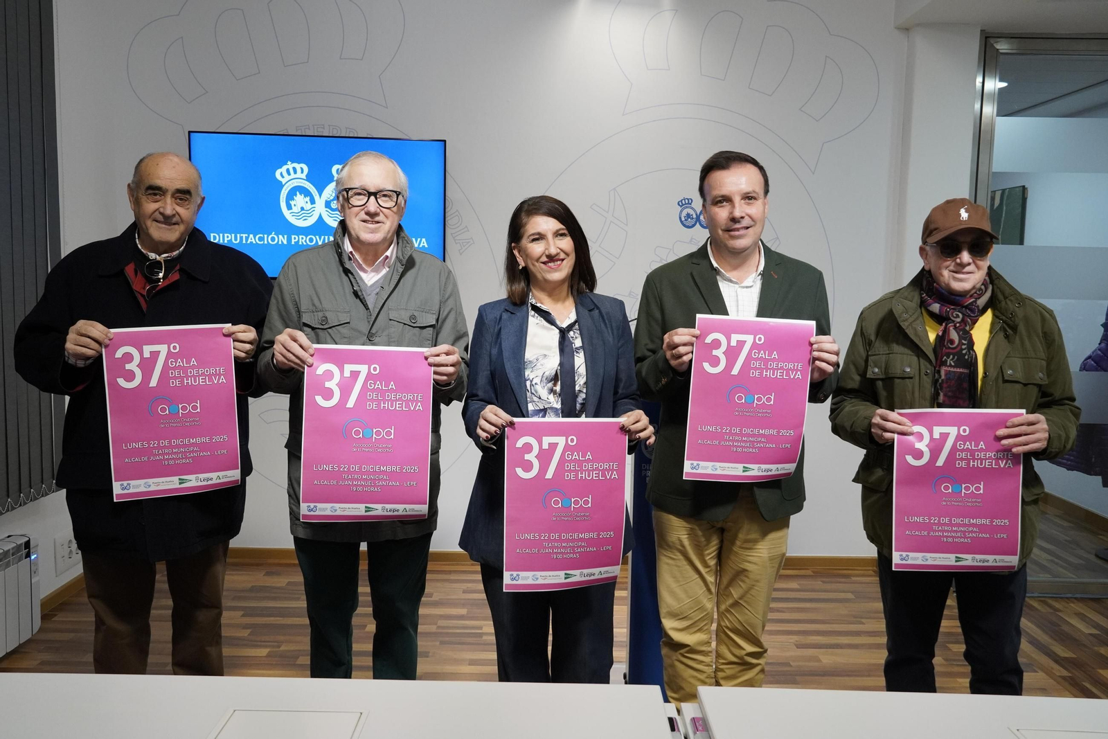 Presentación de la 37ª Gala del Deporte de Huelva en Diputación.