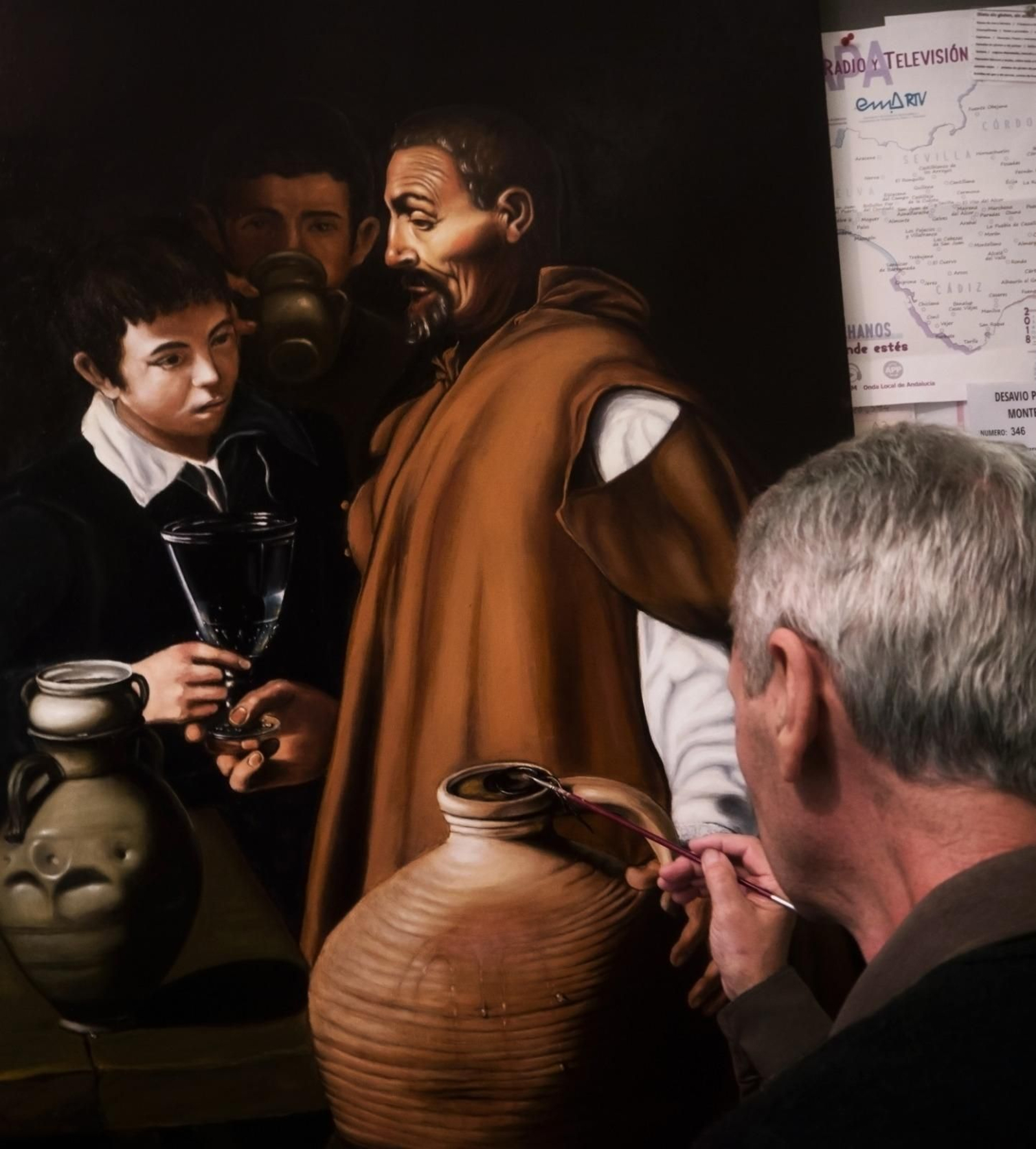 Pintando 'El Aguador de Sevilla'
