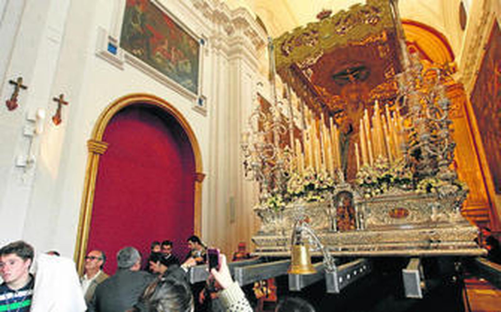 María Santísima Reina de los Cielos, ayer, en la iglesia de San Julián.